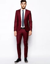 Load image into Gallery viewer, Classic Style Dark Blue Tuxedos Inspired By Men Suit Worn In James Bond Wedding Suit For Men Groom Jacket Pants Bow BLack