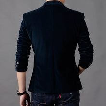Load image into Gallery viewer, Brand Mens Corduroy Blazers Autumn Spring Fashion Male Slim Fat Casual Suit Jacket Men Blazer Masculino Clothing Vetement Homme