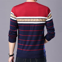 Load image into Gallery viewer, Liseaven Men Sweater O-Neck Casual Striped Sweaters Autumn Winter Brand Mens Pullovers