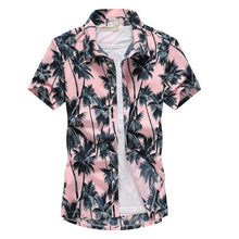 Load image into Gallery viewer, 2021 Fashion Mens Short Sleeve Hawaiian Shirt Fast drying Plus Size Asian Size M-5XL Summer Casual Floral Beach Shirts For Men