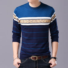 Load image into Gallery viewer, Liseaven Men Sweater O-Neck Casual Striped Sweaters Autumn Winter Brand Mens Pullovers