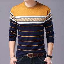 Load image into Gallery viewer, Liseaven Men Sweater O-Neck Casual Striped Sweaters Autumn Winter Brand Mens Pullovers