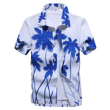 Load image into Gallery viewer, 2021 Fashion Mens Short Sleeve Hawaiian Shirt Fast drying Plus Size Asian Size M-5XL Summer Casual Floral Beach Shirts For Men