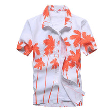 Load image into Gallery viewer, 2021 Fashion Mens Short Sleeve Hawaiian Shirt Fast drying Plus Size Asian Size M-5XL Summer Casual Floral Beach Shirts For Men