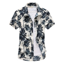 Load image into Gallery viewer, 2021 Fashion Mens Short Sleeve Hawaiian Shirt Fast drying Plus Size Asian Size M-5XL Summer Casual Floral Beach Shirts For Men