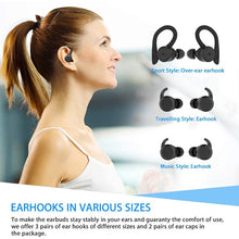 Load image into Gallery viewer, 20 Hours Play time Swimming Waterproof Bluetooth Earphone Dual Wear Style Sport Wireless Headset TWS Ipx7 Earbuds Stereo