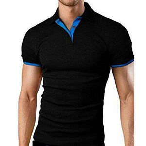 Covrlge Polo Shirt Men Summer Stritching Men&#39;s Shorts Sleeve Polo Business Clothes Luxury Men Tee Shirt Brand Polos MTP129