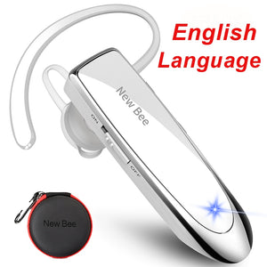 New Bee Bluetooth Headset V5.0 Wireless Earphones Headphones with Mic 24Hrs Earbuds Earpiece Mini Handsfree for iPhone xiaomi