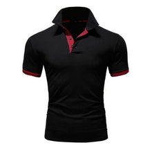 Load image into Gallery viewer, Covrlge Polo Shirt Men Summer Stritching Men&#39;s Shorts Sleeve Polo Business Clothes Luxury Men Tee Shirt Brand Polos MTP129