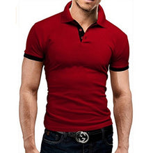 Load image into Gallery viewer, Covrlge Polo Shirt Men Summer Stritching Men&#39;s Shorts Sleeve Polo Business Clothes Luxury Men Tee Shirt Brand Polos MTP129