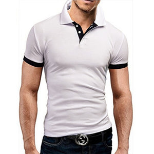 Covrlge Polo Shirt Men Summer Stritching Men&#39;s Shorts Sleeve Polo Business Clothes Luxury Men Tee Shirt Brand Polos MTP129