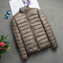 Load image into Gallery viewer, Ultra-light Thin Down Jacket Men's 2022 New Autumn Winter Slim Short Hooded Warm White Duck Down Coat Plus Size Casual Outerwear