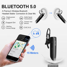 Load image into Gallery viewer, New Bee Bluetooth Headset V5.0 Wireless Earphones Headphones with Mic 24Hrs Earbuds Earpiece Mini Handsfree for iPhone xiaomi