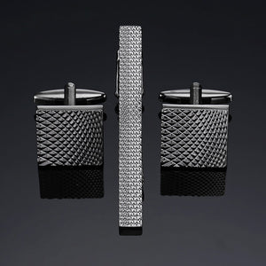 High Quality Cuff links necktie clip set Men Jewelry