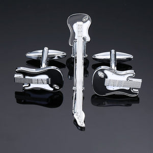 High Quality Cuff links necktie clip set Men Jewelry