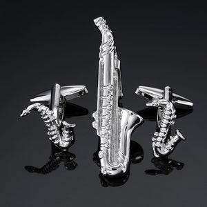 High Quality Cuff links necktie clip set Men Jewelry