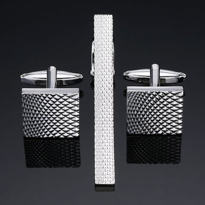 High Quality Cuff links necktie clip set Men Jewelry