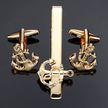 Load image into Gallery viewer, High Quality Cuff links necktie clip set Men Jewelry