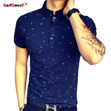 Load image into Gallery viewer, Guitar Printed Stand Collar Polo Shirt