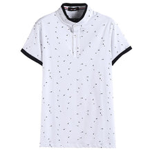 Load image into Gallery viewer, Guitar Printed Stand Collar Polo Shirt