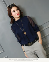 Load image into Gallery viewer, Chiffon blouse long sleeve