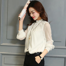 Load image into Gallery viewer, Chiffon blouse long sleeve