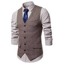 Load image into Gallery viewer, Single Breasted Suit Vest Male Formal Wedding