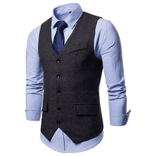 Load image into Gallery viewer, Single Breasted Suit Vest Male Formal Wedding