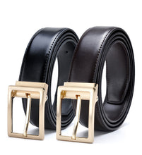 Load image into Gallery viewer, Belts Gold Metal Genuine Leather