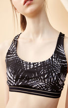 Load image into Gallery viewer, Printed Striped Shoulder Strap Sports Bra