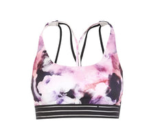 Load image into Gallery viewer, Printed Striped Shoulder Strap Sports Bra