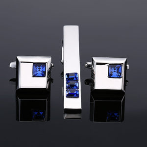 High Quality Cuff links necktie clip set Men Jewelry