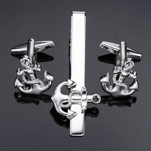 Load image into Gallery viewer, High Quality Cuff links necktie clip set Men Jewelry