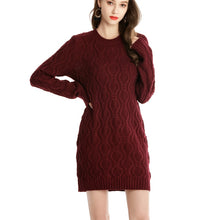 Load image into Gallery viewer, Female Long Sleeve Knitted Dress