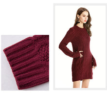 Load image into Gallery viewer, Female Long Sleeve Knitted Dress