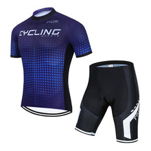 Load image into Gallery viewer, Summer Men Cycling Jersey Set Bike Shorts Clothing Bicycle Shirt Jumpsuit Suit Dress Sport Clothes Kit Maillot Uniform Bib Pants