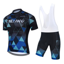 Load image into Gallery viewer, Summer Men Cycling Jersey Set Bike Shorts Clothing Bicycle Shirt Jumpsuit Suit Dress Sport Clothes Kit Maillot Uniform Bib Pants