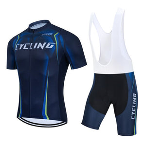 Summer Men Cycling Jersey Set Bike Shorts Clothing Bicycle Shirt Jumpsuit Suit Dress Sport Clothes Kit Maillot Uniform Bib Pants