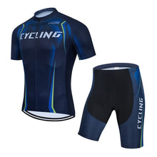 Load image into Gallery viewer, Summer Men Cycling Jersey Set Bike Shorts Clothing Bicycle Shirt Jumpsuit Suit Dress Sport Clothes Kit Maillot Uniform Bib Pants