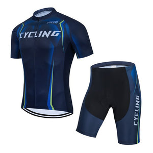 Summer Men Cycling Jersey Set Bike Shorts Clothing Bicycle Shirt Jumpsuit Suit Dress Sport Clothes Kit Maillot Uniform Bib Pants