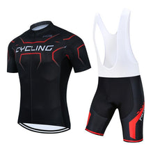 Load image into Gallery viewer, Summer Men Cycling Jersey Set Bike Shorts Clothing Bicycle Shirt Jumpsuit Suit Dress Sport Clothes Kit Maillot Uniform Bib Pants