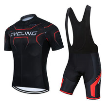 Load image into Gallery viewer, Summer Men Cycling Jersey Set Bike Shorts Clothing Bicycle Shirt Jumpsuit Suit Dress Sport Clothes Kit Maillot Uniform Bib Pants