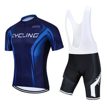 Load image into Gallery viewer, Summer Men Cycling Jersey Set Bike Shorts Clothing Bicycle Shirt Jumpsuit Suit Dress Sport Clothes Kit Maillot Uniform Bib Pants