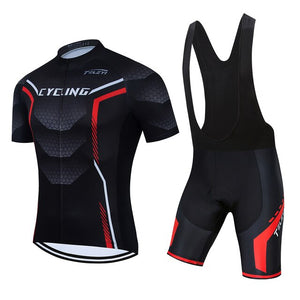 Summer Men Cycling Jersey Set Bike Shorts Clothing Bicycle Shirt Jumpsuit Suit Dress Sport Clothes Kit Maillot Uniform Bib Pants