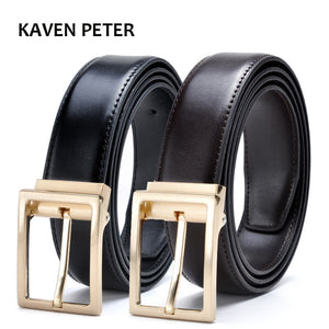 Belts Gold Metal Genuine Leather