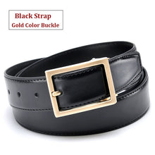 Load image into Gallery viewer, Belts Gold Metal Genuine Leather