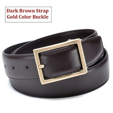 Load image into Gallery viewer, Belts Gold Metal Genuine Leather