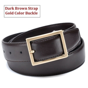 Belts Gold Metal Genuine Leather