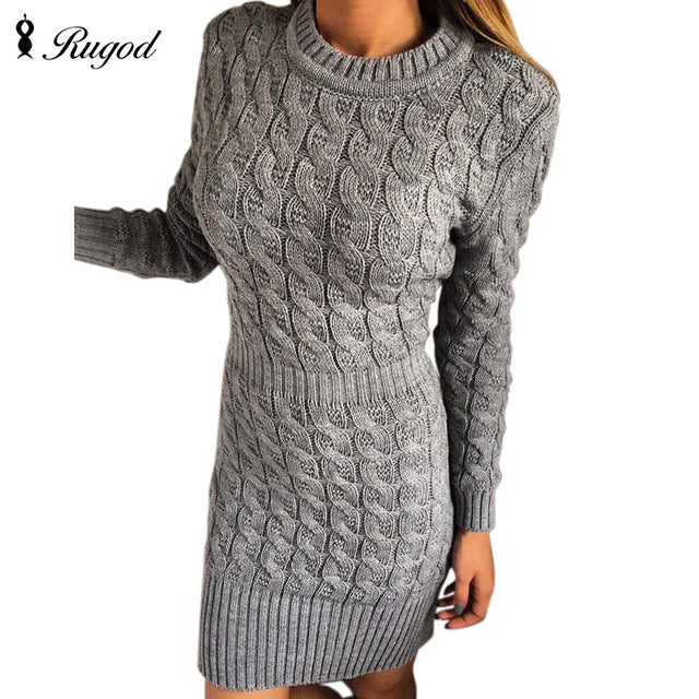 Winter knitted dress