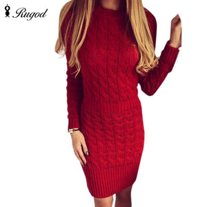 Winter knitted dress